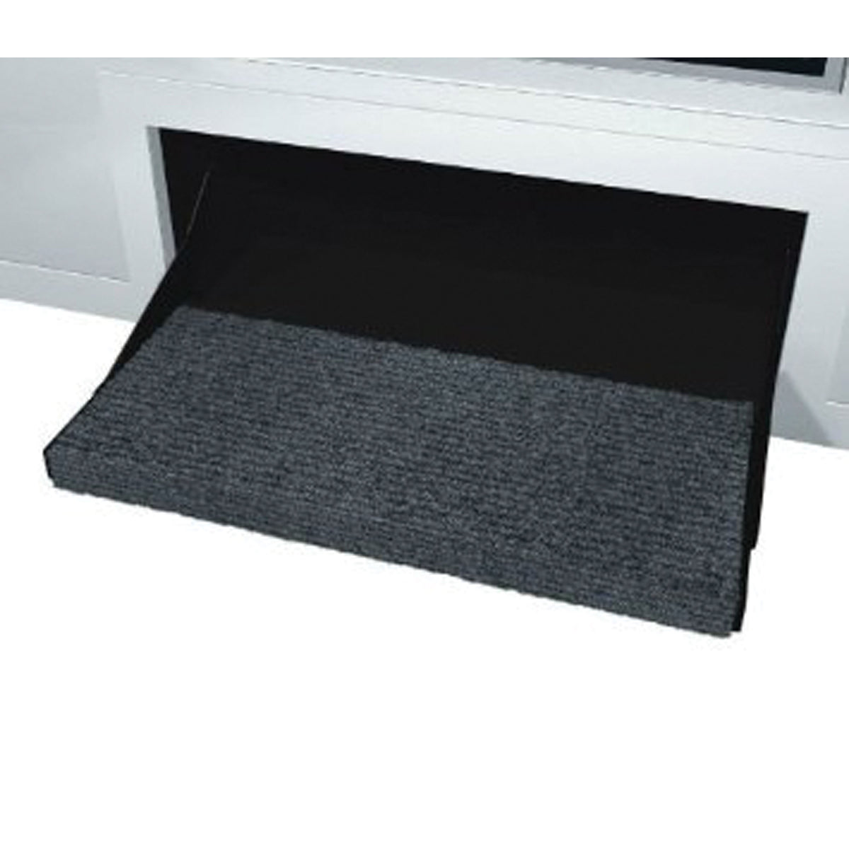 Prest-O-Fit 2-0354 OutRigger RV Step Rug - 23", Black Onyx