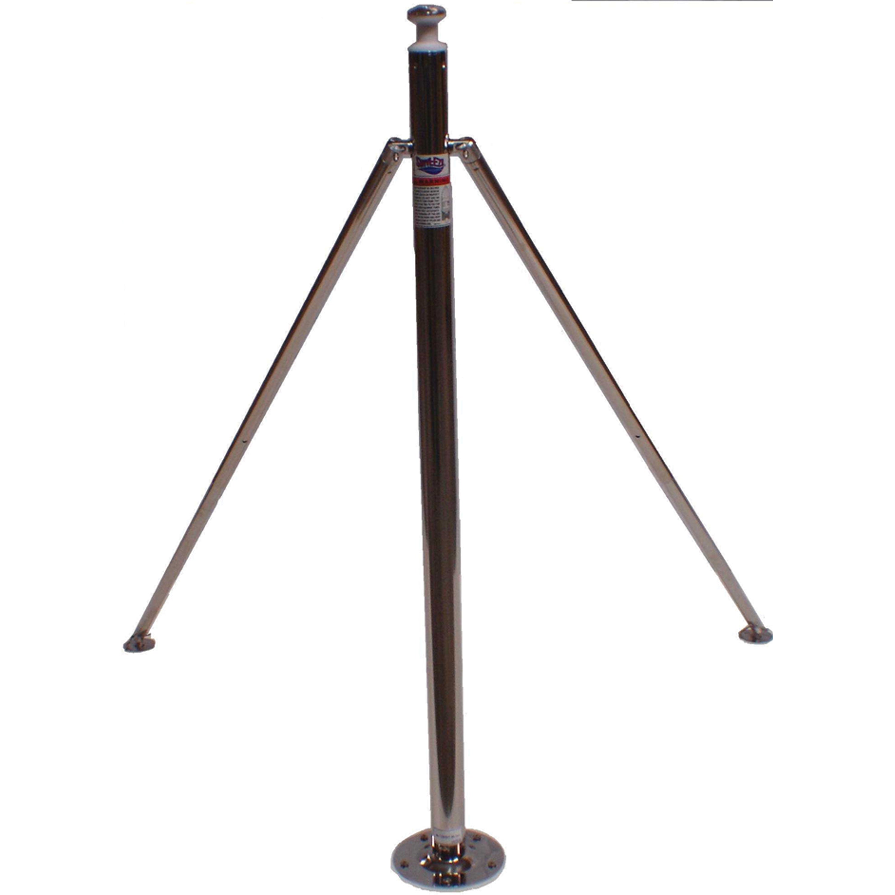 Attwood SP-923-009-ADJ Stainless Steel Ski Pylon - 34 in. to 58 in. Adjustable Height x 2 in. Diameter