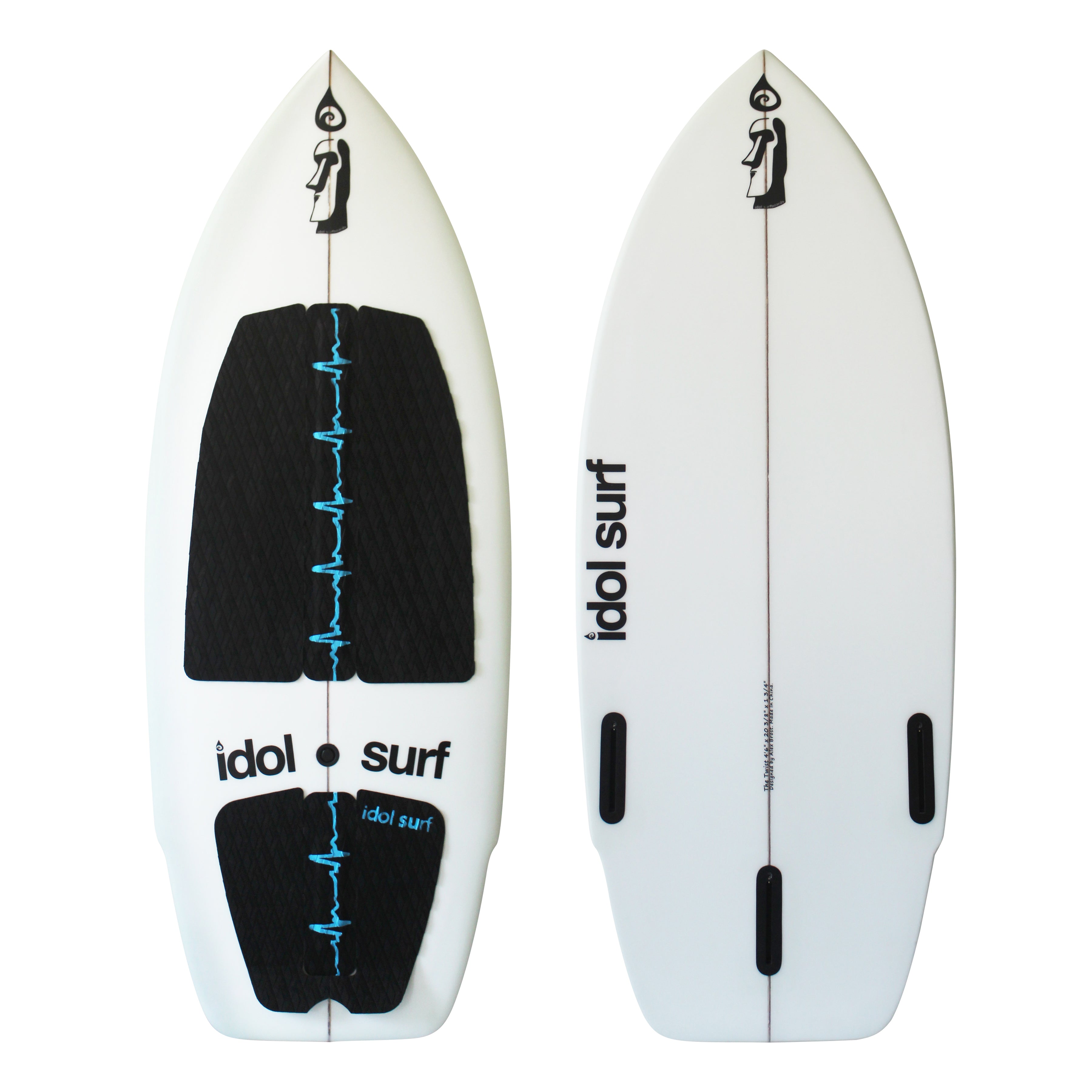 Idol Surf 22-25-46 Tollie Twist Wake Surfboard - 4'6"