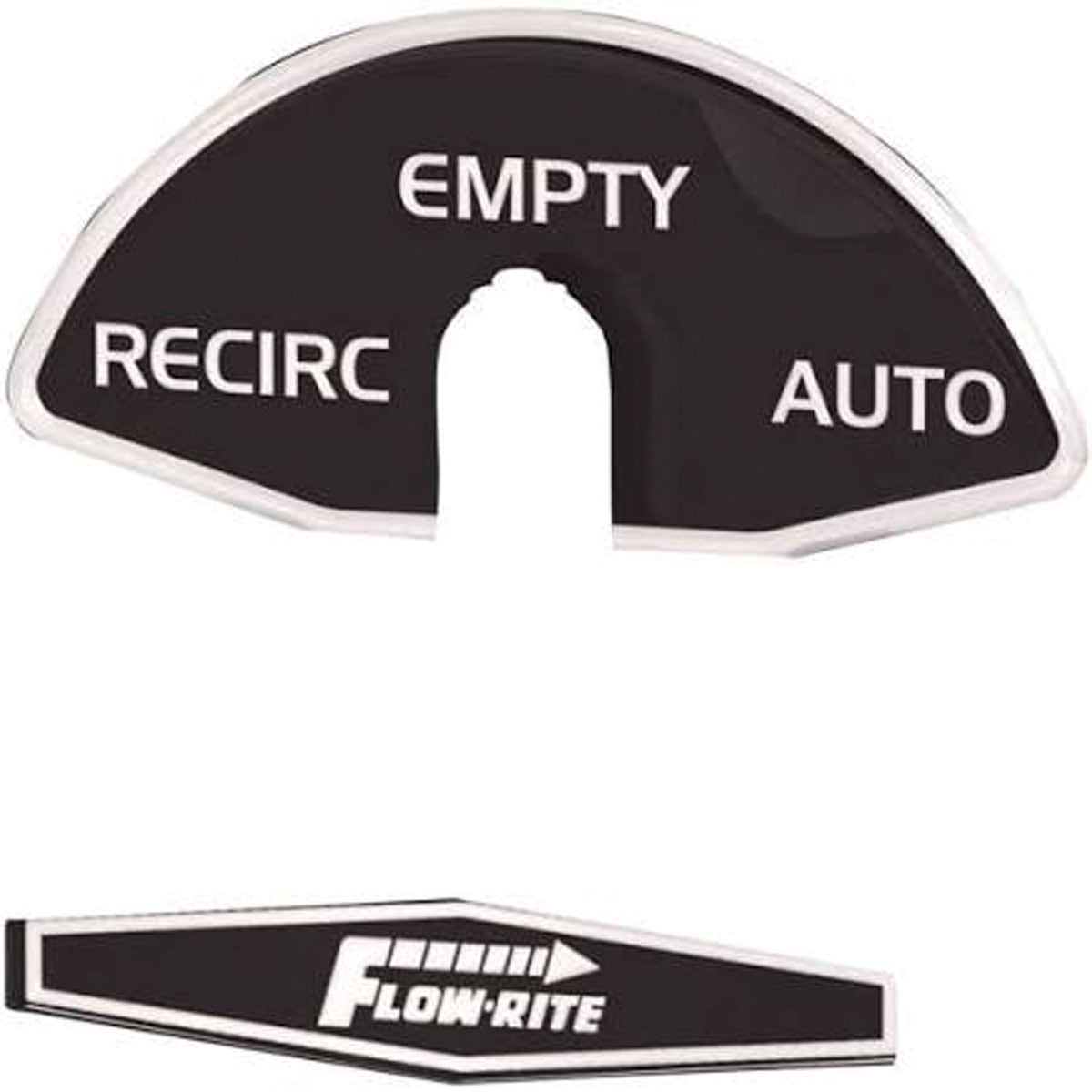 Flow-Rite MD-DCL-013-WHT Replacement Actuator Knob Decal - Rear