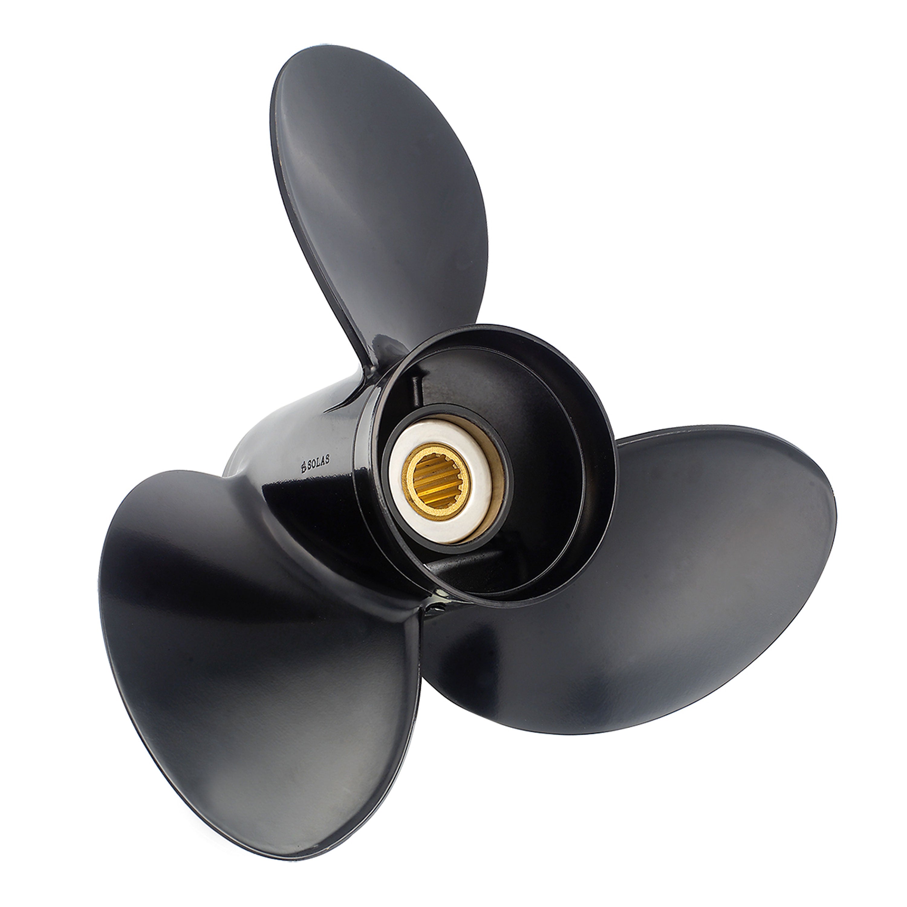 Solas 1512-153-19 Amita 3-E Plus Aluminum 3-Blade Propeller - LH, 15.3" Diameter x 19" Pitch