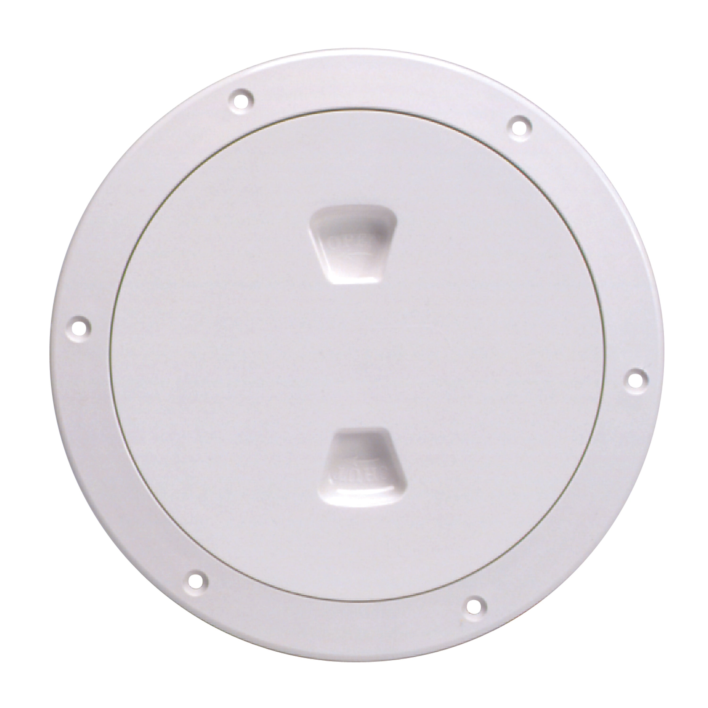 Beckson DP60-W Screw-Out Deck Plate - 6", White