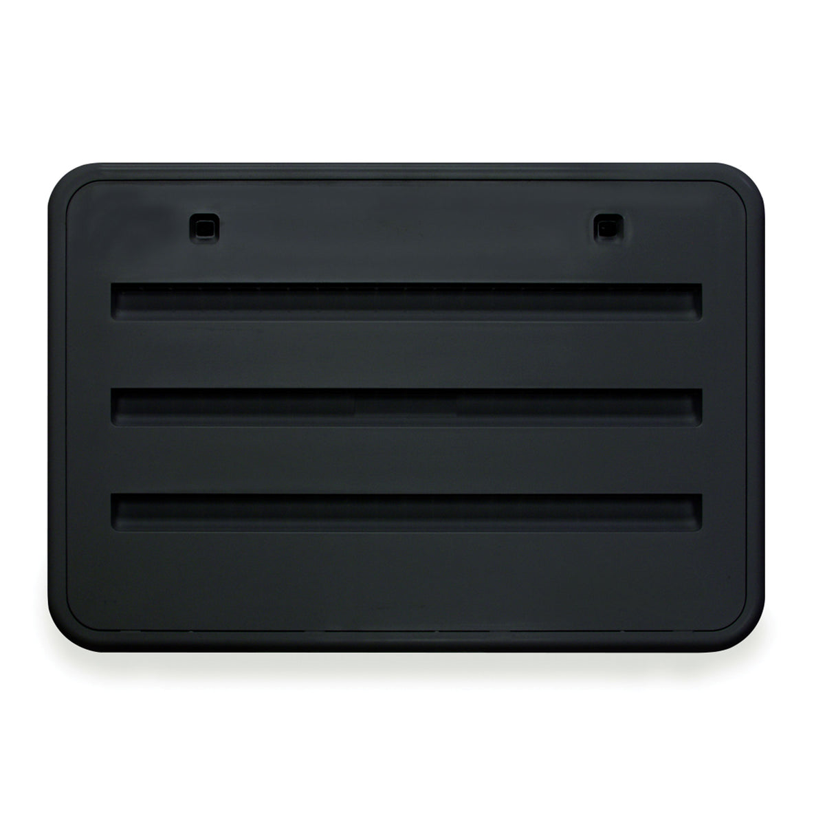 Norcold 621156BK Plastic Radius Corner Side Vent - Vent, Black