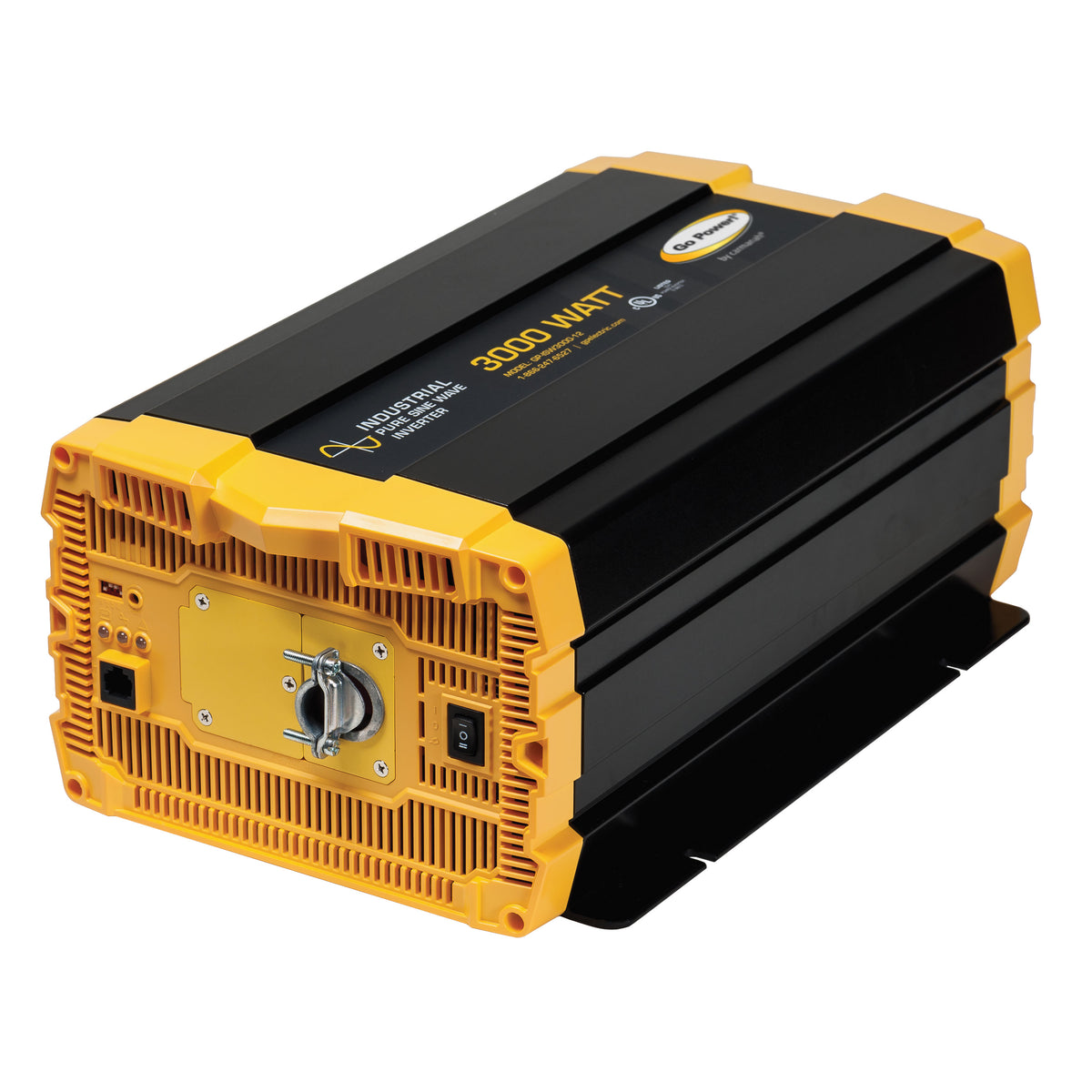 Go Power! GP-ISW3000-12 Industrial Pure Sine Wave Inverter - 3000 Watt, Hardwire Outlets