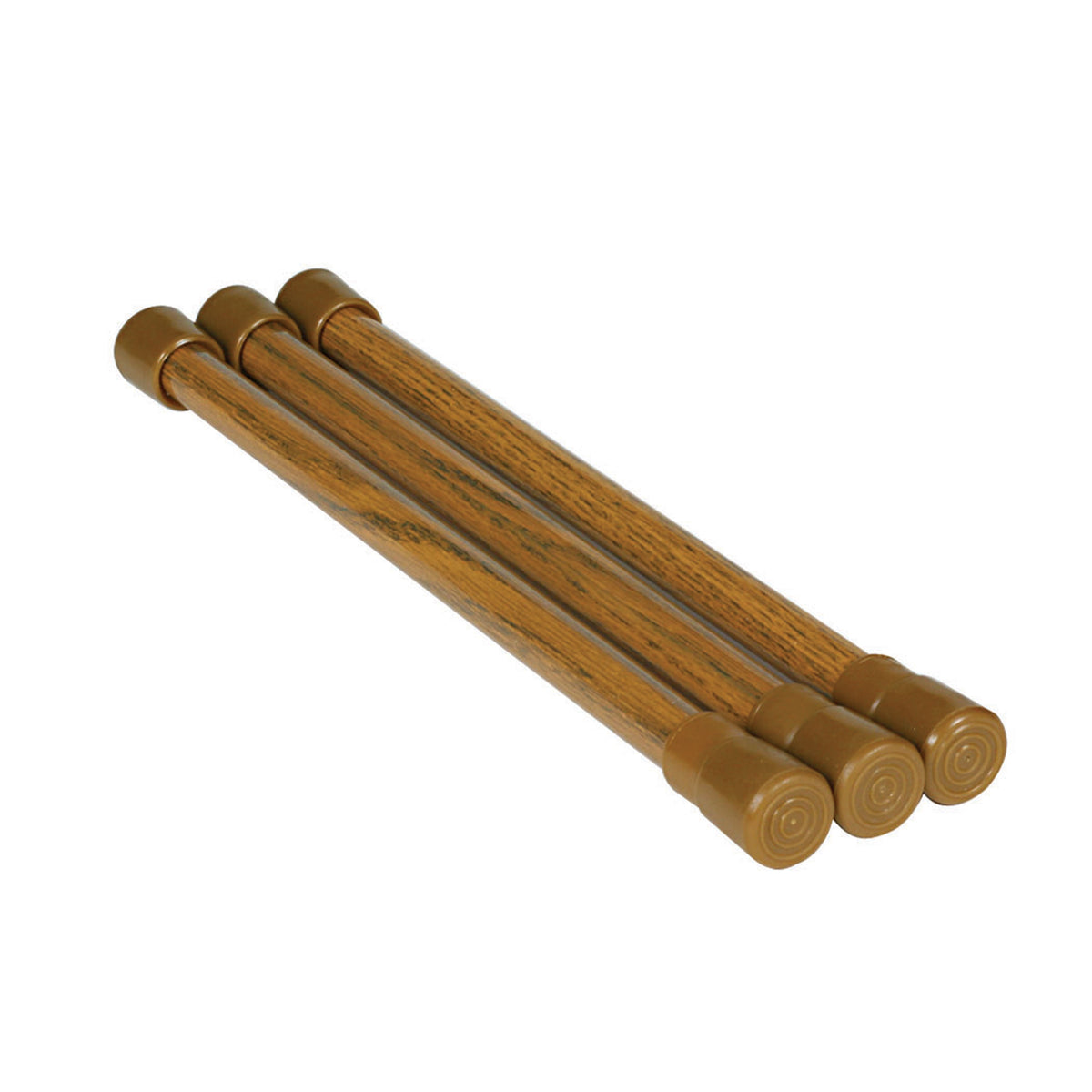 Camco 43833 Cupboard Bars - Double Bar, 1 Pack, Oak