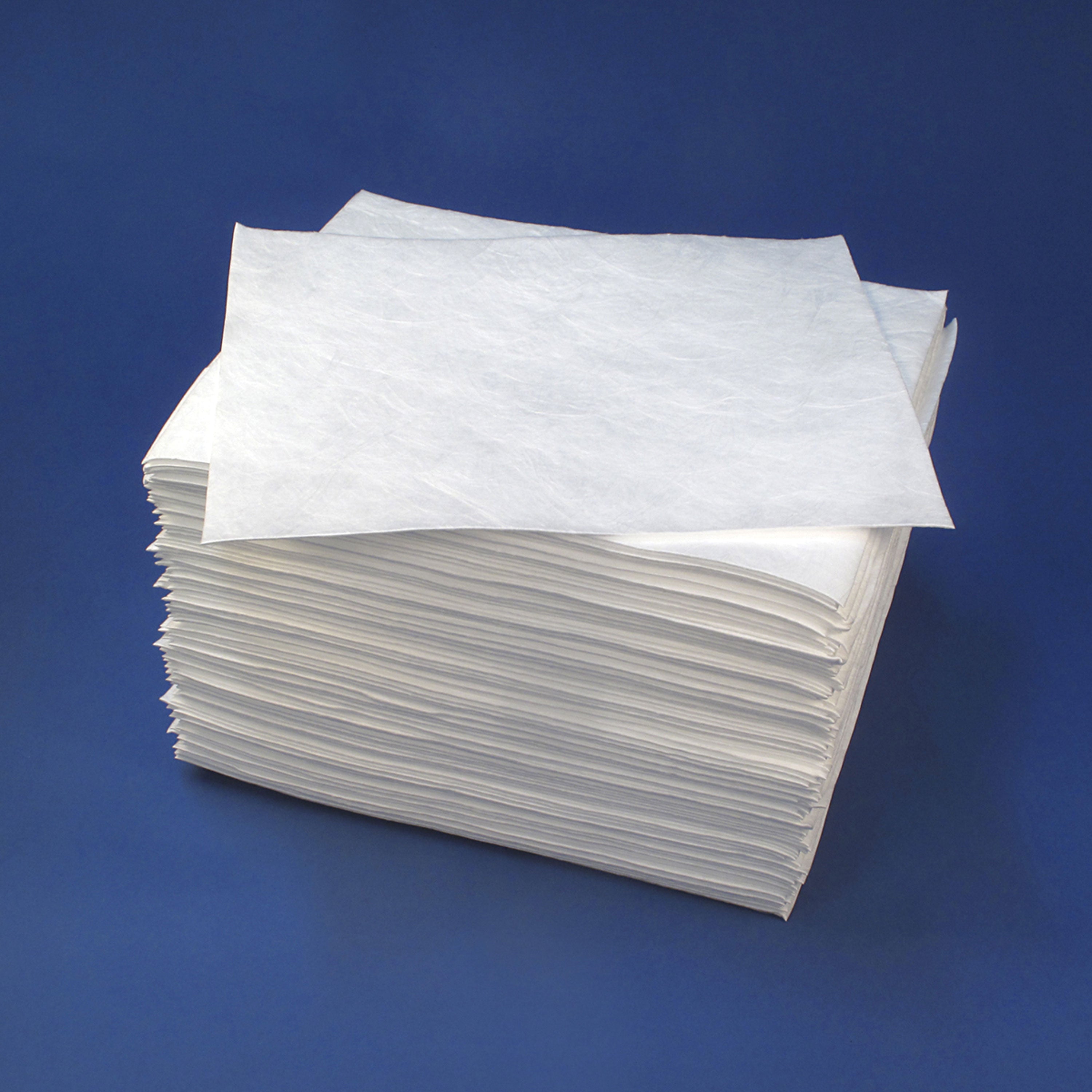 Buffalo 90851 Meltblown Oil-Only Lightweight Sorbent Pads - 15" x 18", 200 Per Case