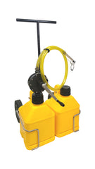 FLO-FAST 31010-Y Professional 10 Gallon Fluid Transfer System with Versa Cart - Yellow