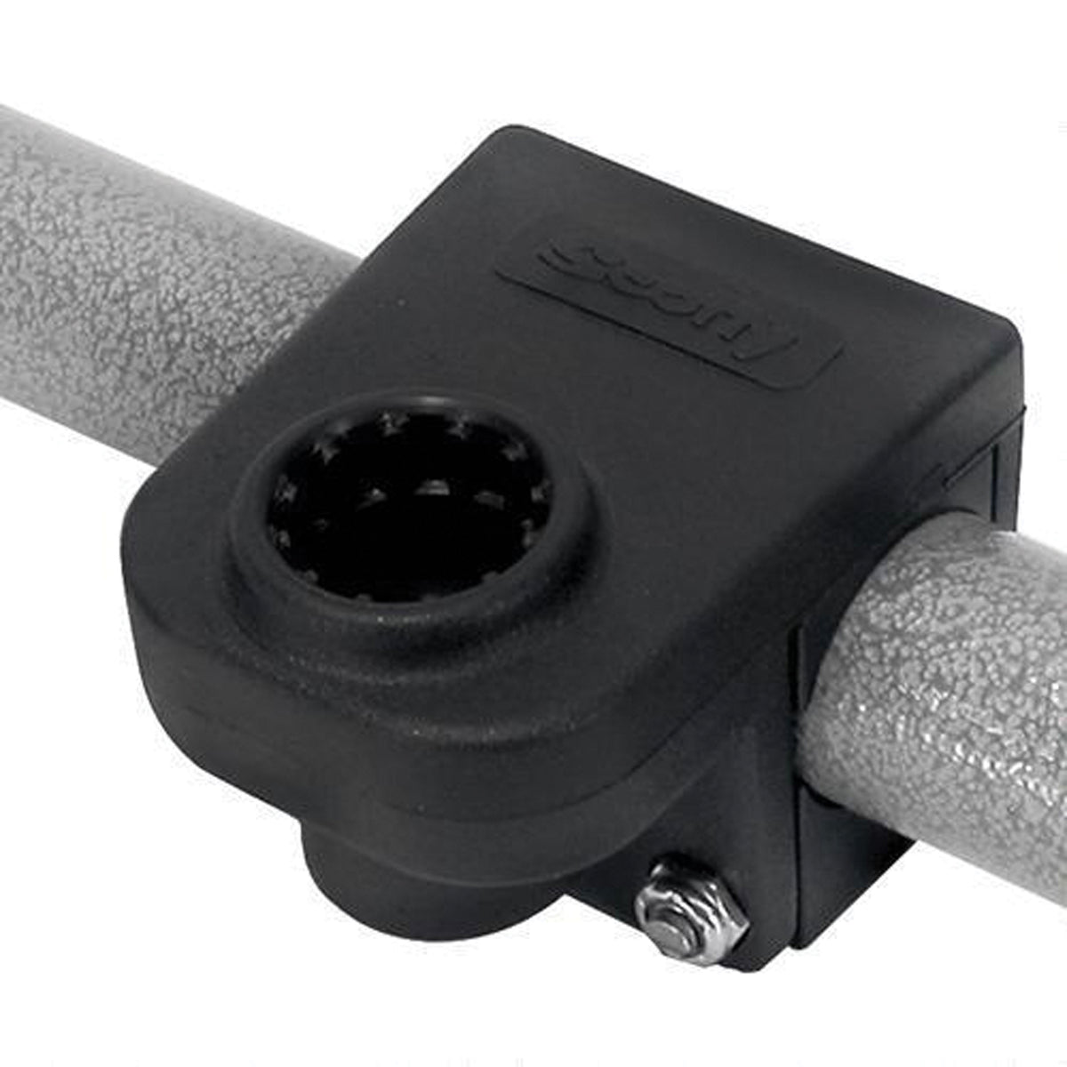 Scotty 0245-BK Round Rail Mount - 1-1/4"