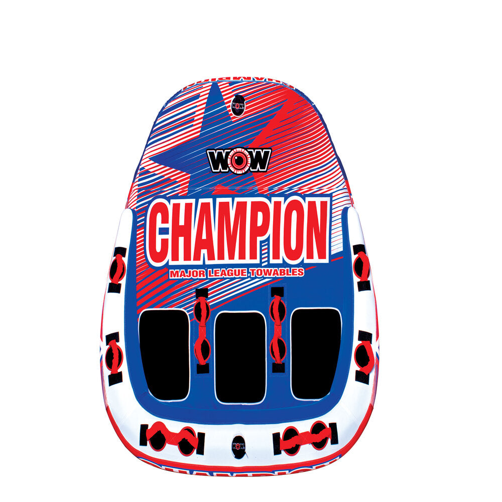 WOW Watersports 21-1010 Champion 3-Person Towable - Red/Blue