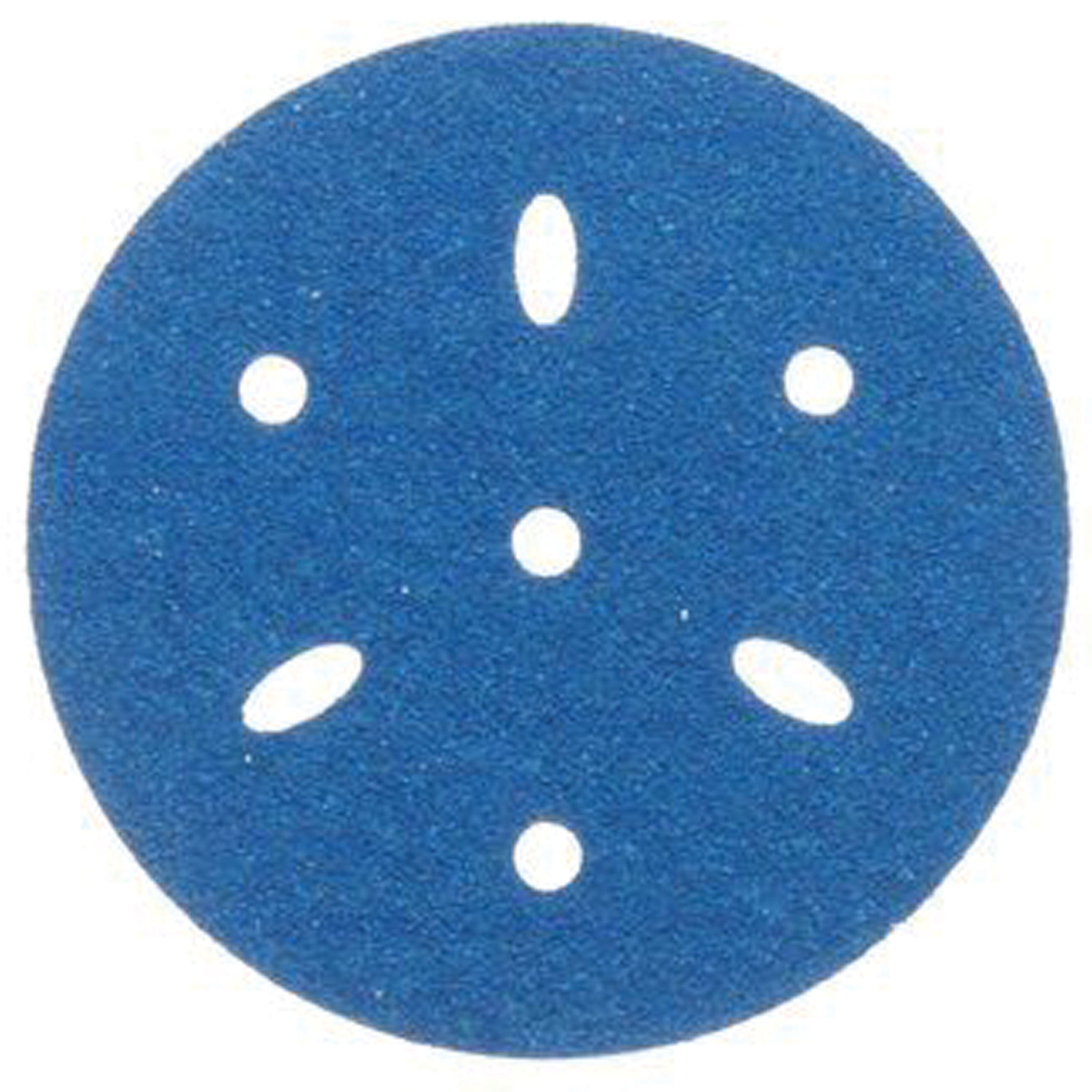 3M 36150 Hookit 321U Blue Sandpaper 3" Disc - 320 Grade Multi-Hole, 50/Bx