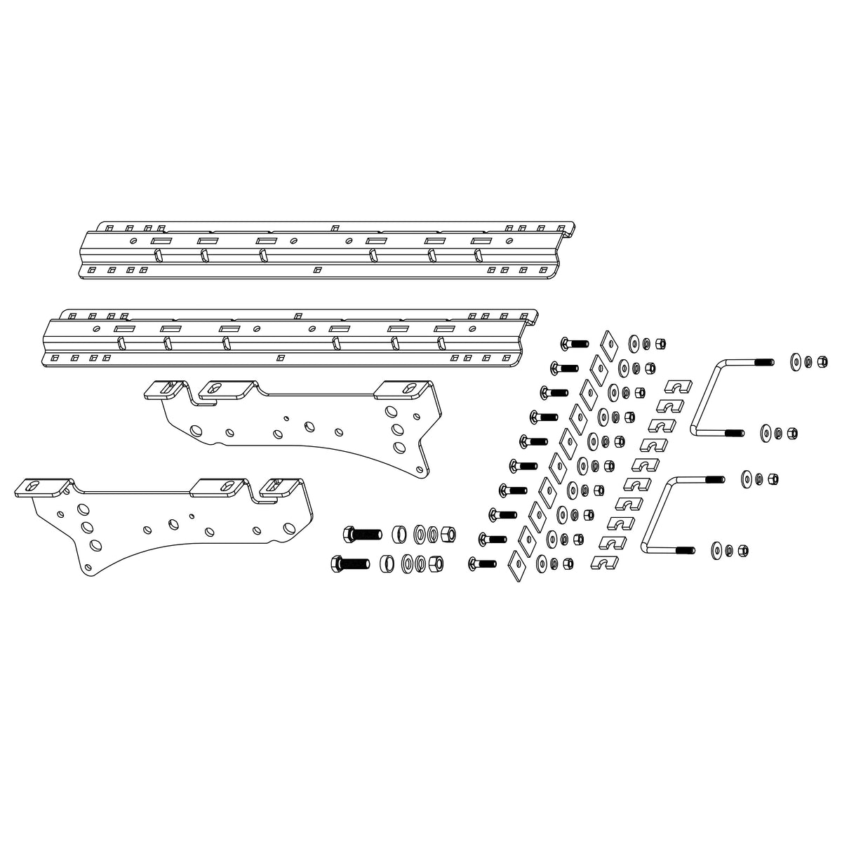 B&W Trailer Hitches RVK2605 Custom Quick Install Kits Dodge 2500/3500