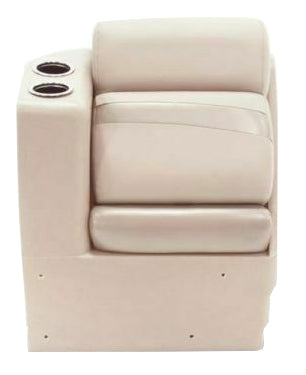 Lippert 433058 Pontoon Chaise Seat 17" W x 26" H x 32.5" D - Left, Beige