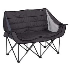 LIPPERT CAMPFIRE FOLDING LOVESEAT, DARK GREY