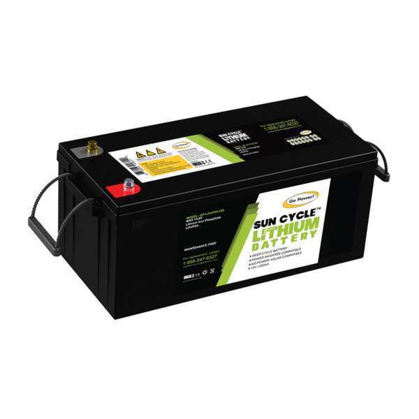 Go Power! 82740 GP-LIFEPO4-250 Lithium Iron Phosphate Solar Battery - 250Ah