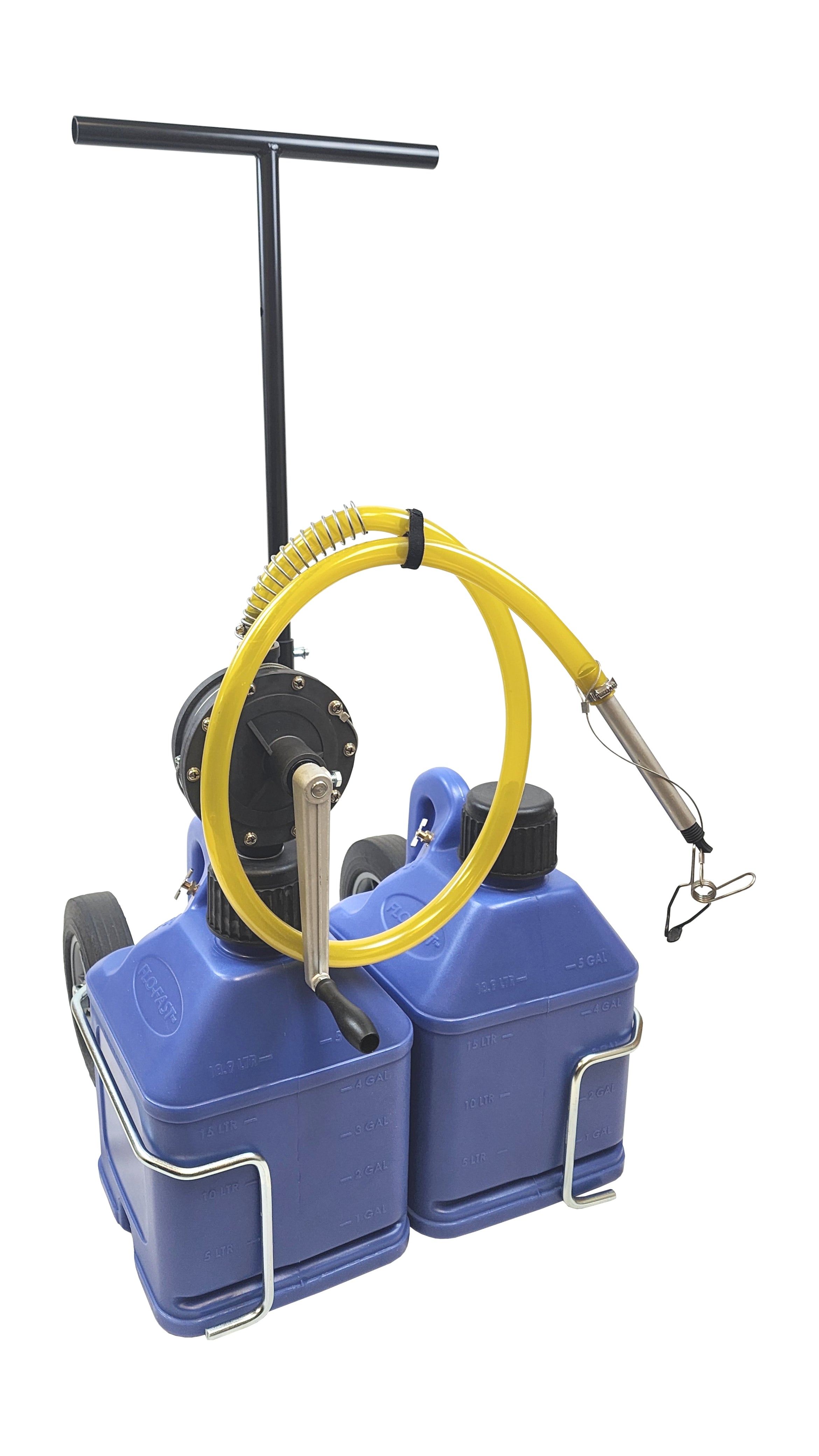 FLO-FAST 31010-B Professional 10 Gallon Fluid Transfer System with Versa Cart - Blue