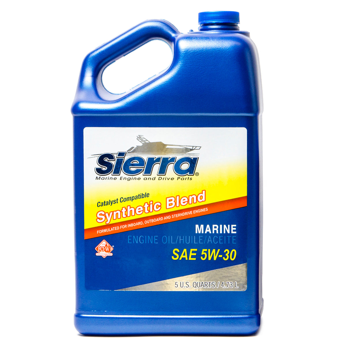 Sierra 18-9555-4 5W-30 FC-WCAT Semi-Synthetic Engine Oil - 5 Quart