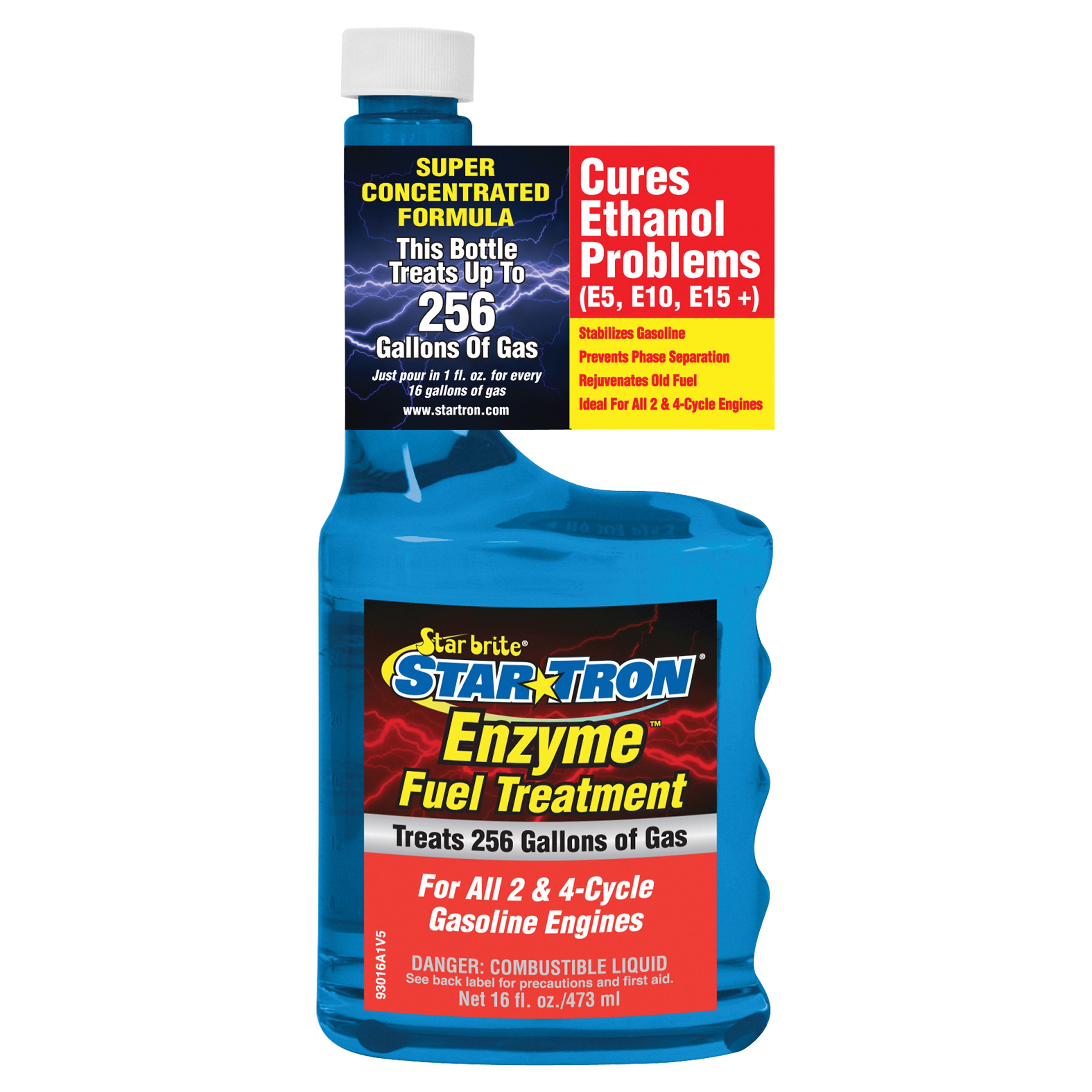 Star brite 093016 Star Tron Enzyme Fuel Treatment Concentrated Gas Formula - 16 oz