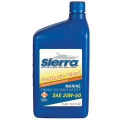 Sierra 18-9552-8 25W-50 FC-W Synthetic Blend Engine Oil - Liter