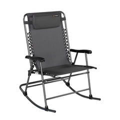 Lippert 2021123283 Stargazer Outdoor Rocking Chair - Dark Gray