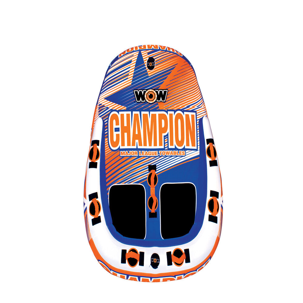 WOW Watersports 21-1000 Champion 2-Person Towable - Orange/Blue