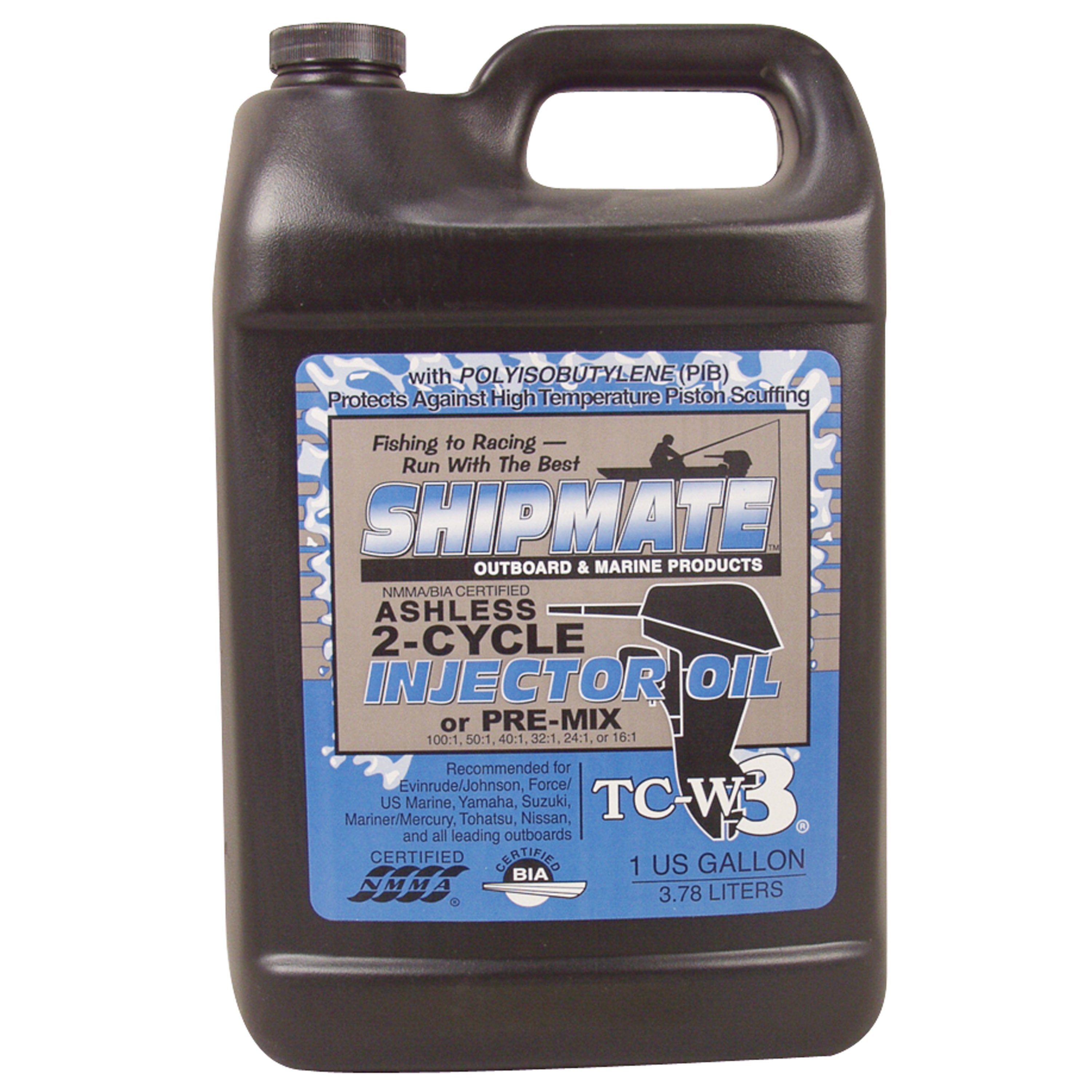 Shipmate 1020-4052 Outboard Synthetic Blend 2-Cycle Oil TC-W3 - 1 Gallon