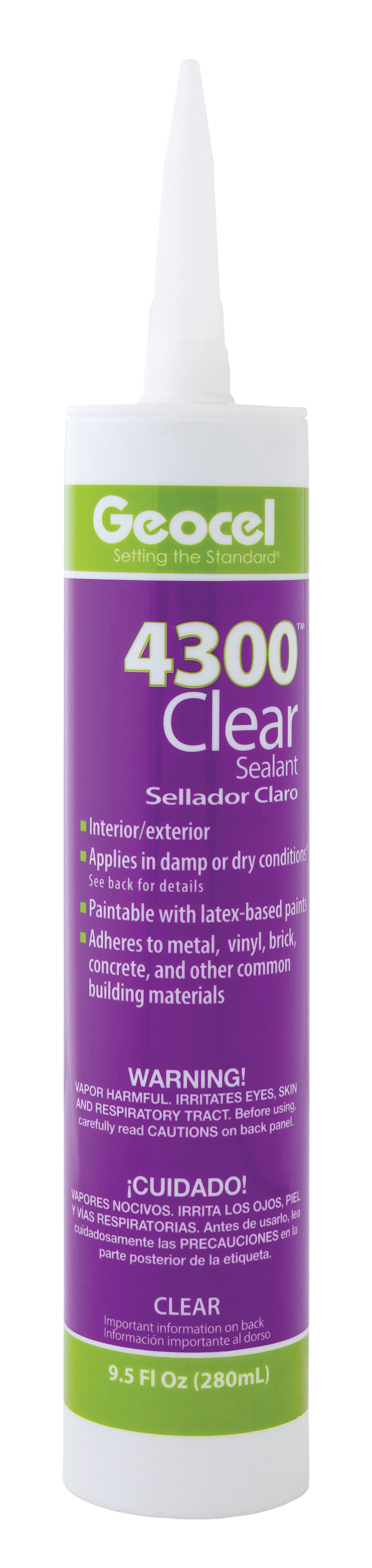 Geocel GC58000 4300 Sealant - 9.5 oz., Clear