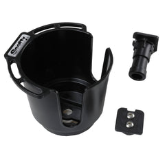 Scotty 0311-BK Cup Holder with Bulkhead/Gunnel Mount and Rod Holder Post Mount - Black