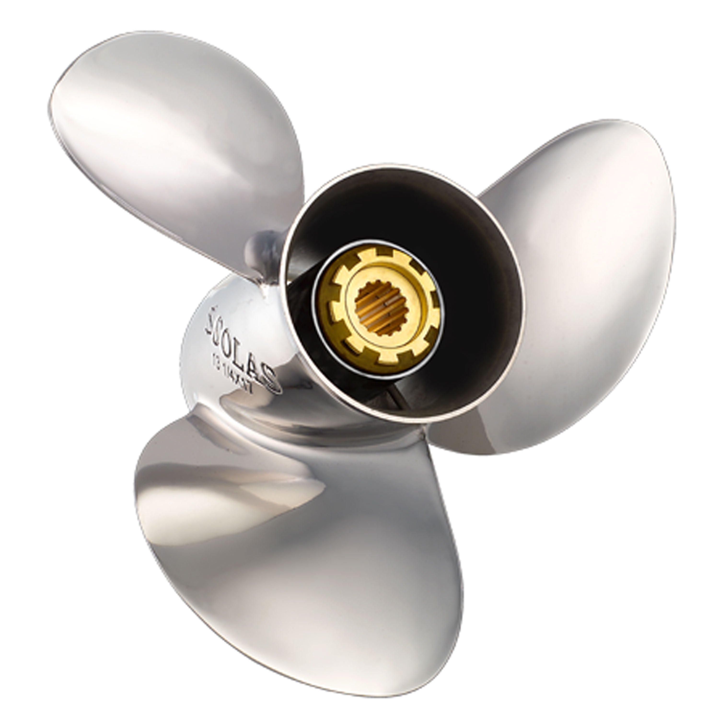 Solas 1331-111-13 Saturn Stainless Steel 3-Blade Propeller - RH, 11-1/8" Diameter x 13" Pitch