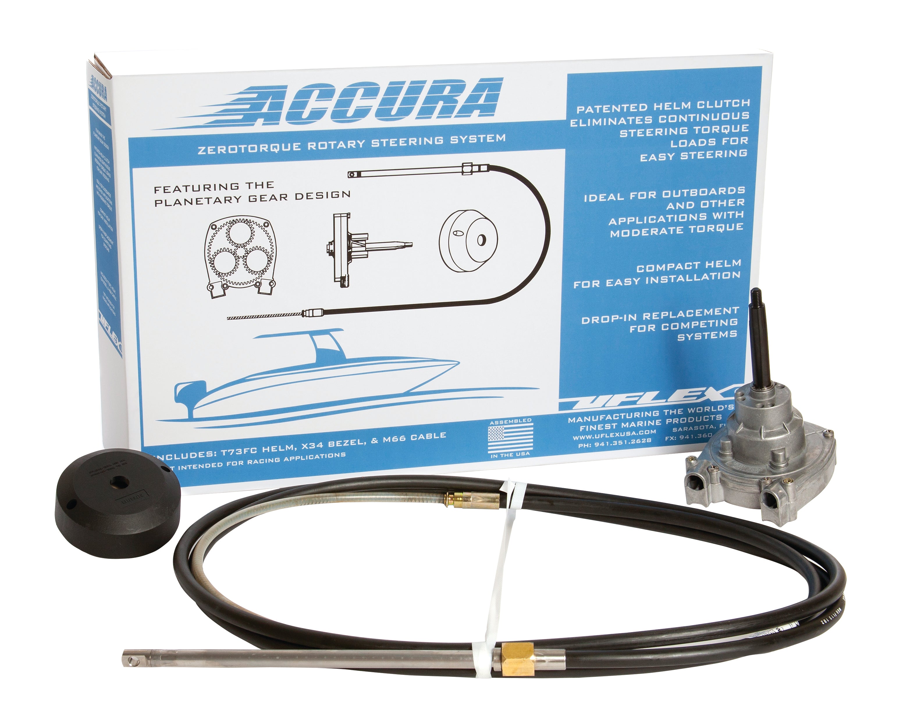 Uflex ACCURA10FC Accura Rotary Steering System - 10' Kit