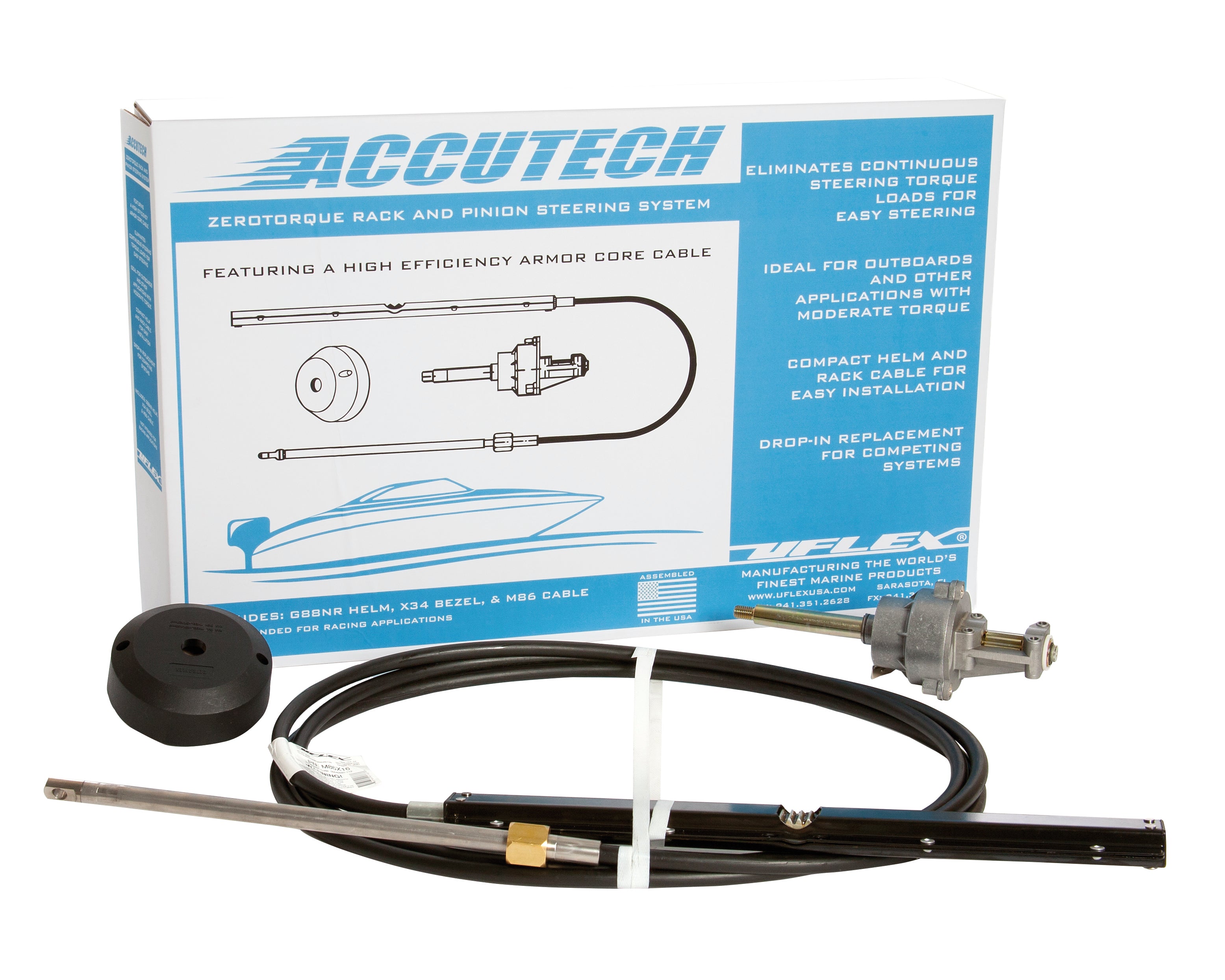 Uflex ACCUTECH10 Accutech Rack Steering System - 10' Kit