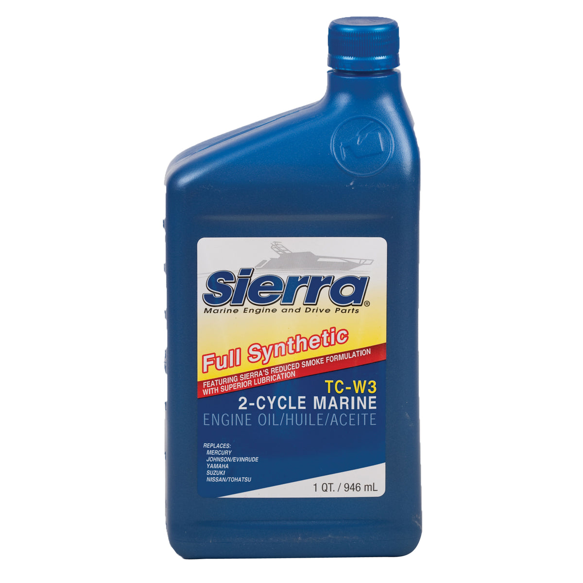 Sierra 18-9540-2 TC-W3 Full Synthetic 2-Stroke Outboard Engine Oil - Quart