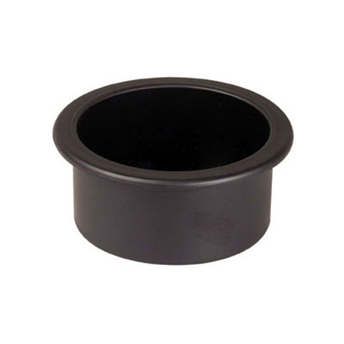 Beckson GH31-B1-U Shallow Series Recessed Drink Holder - 3" Hole Cut x 1-3/8" Depth, Black