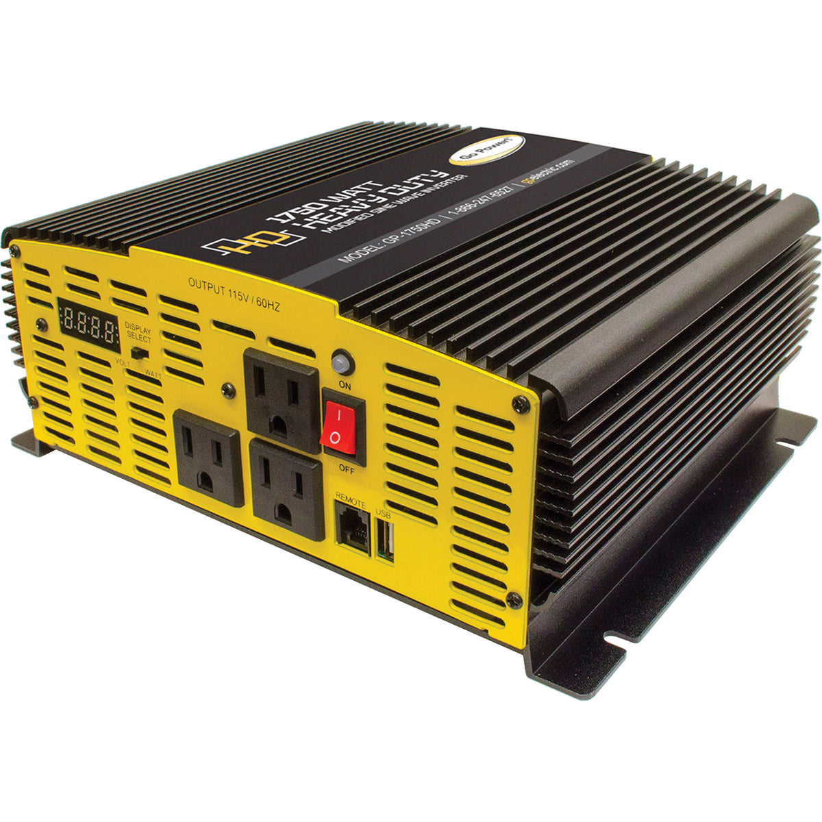 Go Power! By Valterra GP-1750HD Inverter Modified Sine Wave