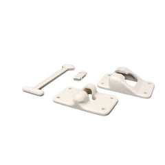 Lippert 381412 Kwikee T-Style Door Holder with Bumper - Polar White, 6"