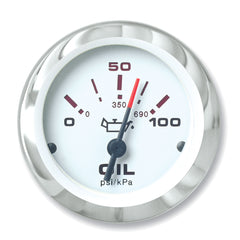 Sierra 59653P Lido Oil Pressure Gauge