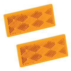 Bargman 74-71-181 Rectangular Adhesive Reflector - Amber, 3-1/4" x 1-1/2"