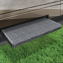 Prest-O-Fit 2-1053 Jumbo Wraparound+Plus RV Step Rug - 23", Stone Gray