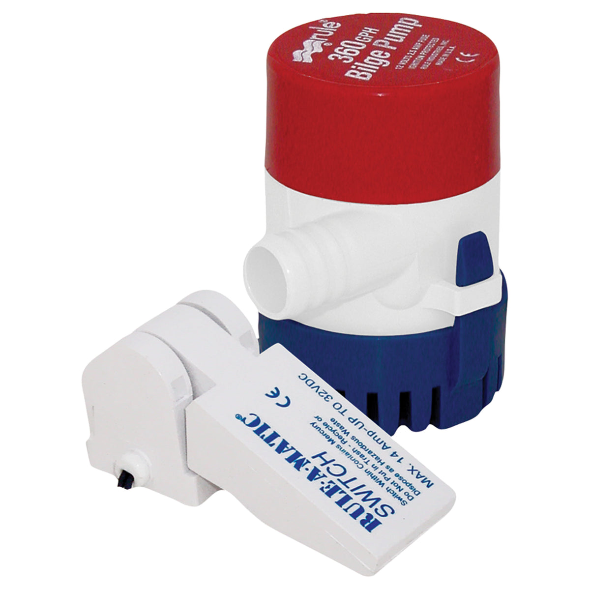 Jabsco 24DA-35A Bilge Pump with Switch - 360 GPH