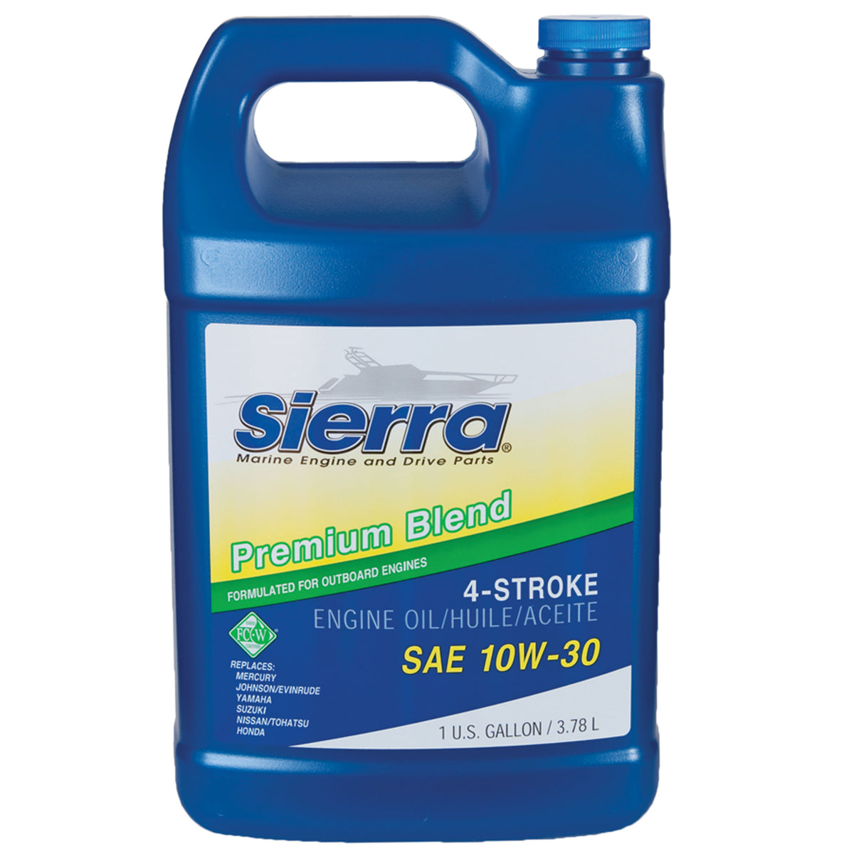 Sierra 18-9420-3 10W-30 FC-W 4-Stroke Marine Outboard Oil - Gallon