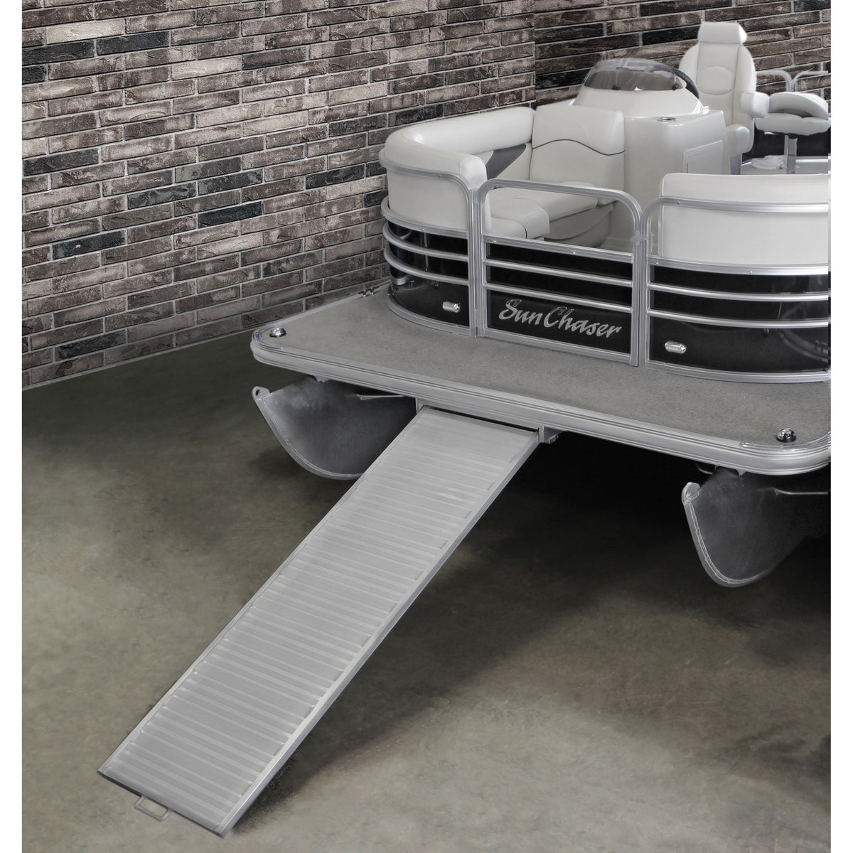 Extreme Max 3005.3849 Heavy-Duty Aluminum Pontoon Boat Ramp - 70" x 21", 600 lbs. Capacity