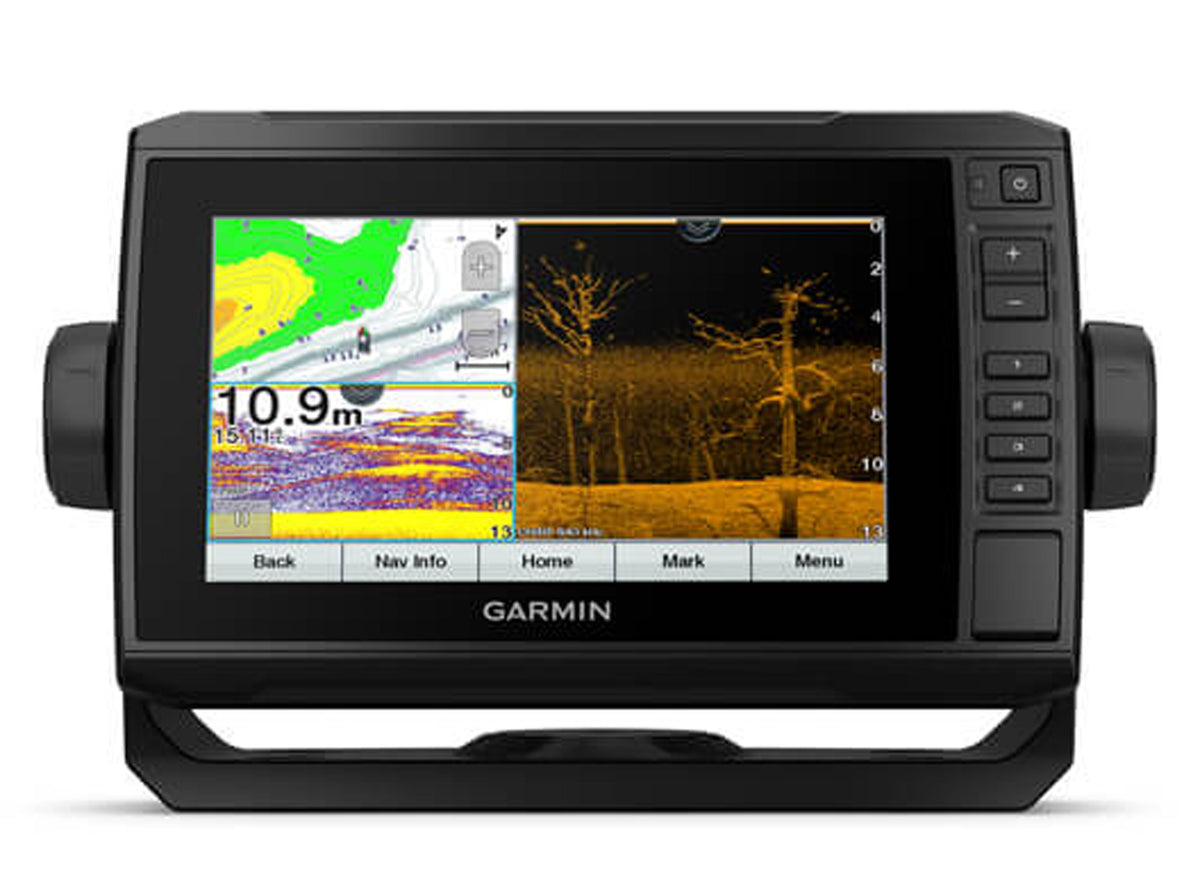 Garmin 010-02336-00 ECHOMAP UHD 75cv with GT24UHD-TM Transducer - 7" Display, Ultra HA ClearVu and Traditional Chirp, Canada LakeVu G3