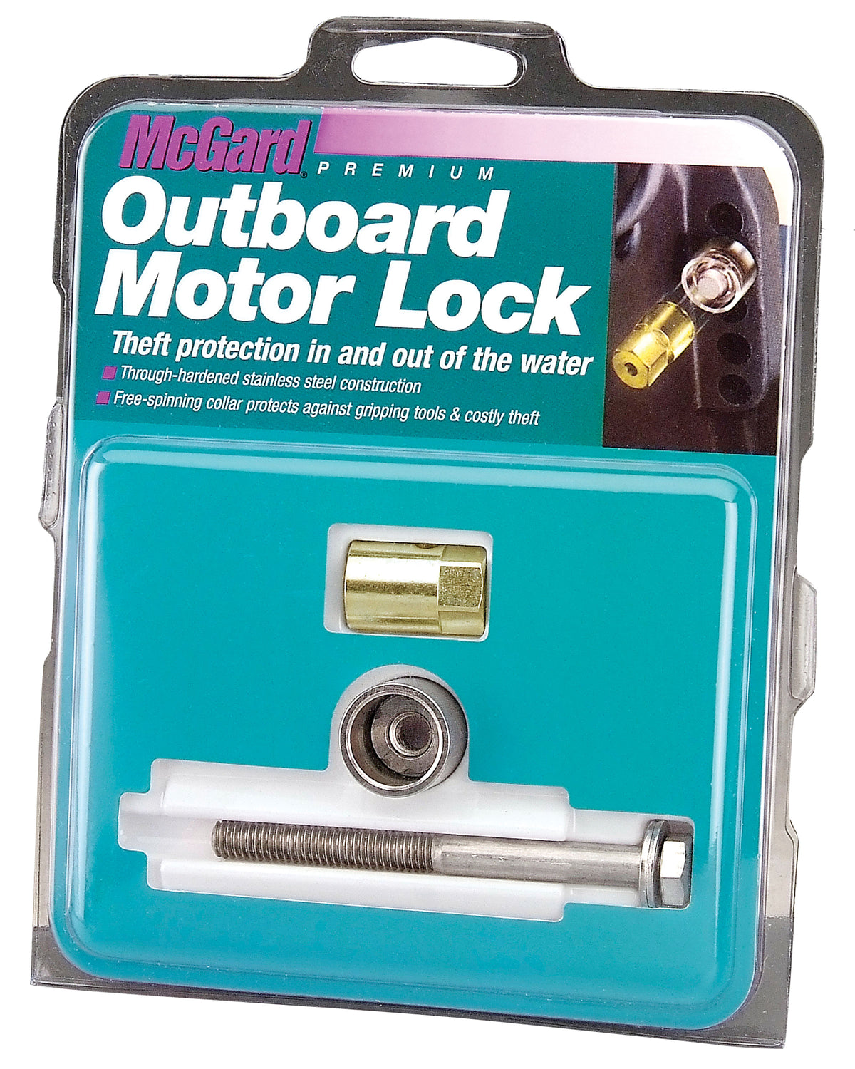 McGard 74049 Marine Single Outboard Motor Lock Set (5/16-18 Thread Size)