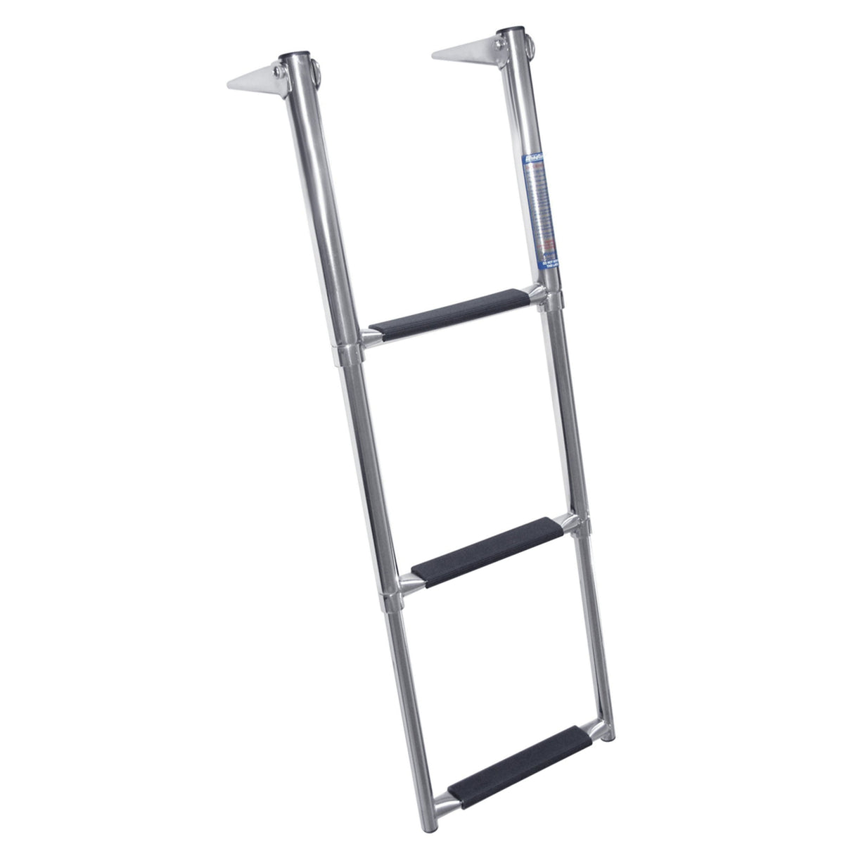 Windline TDL-3X Over Platform Telescoping 3-Step Ladder - Stainless Steel Steps