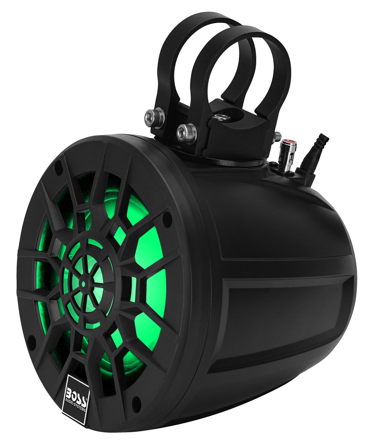 Boss Audio MPWT50RGB 500 Watt 2-Way Marine/Powersports Roll Cage/Waketower Speaker Pods - 5.25" (133mm), Black