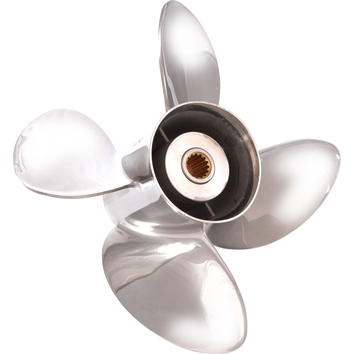 Solas 2553-141-19 HR Titan 4 Stainless Steel 4-Blade Propeller - RH, 14-1/8" Diameter x 19" Pitch