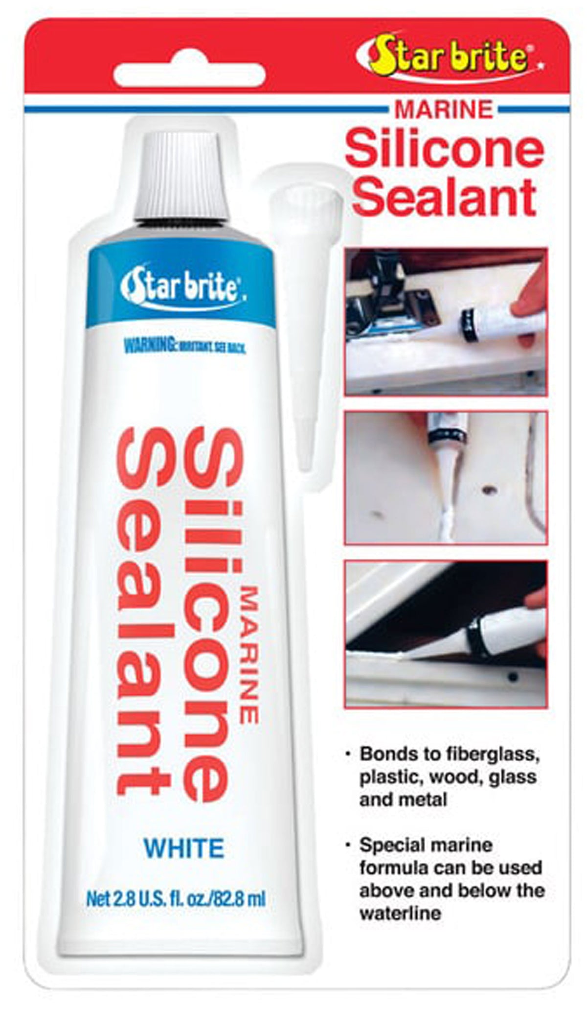 Star brite 82101 Silicone Sealant - 2.8 oz., White